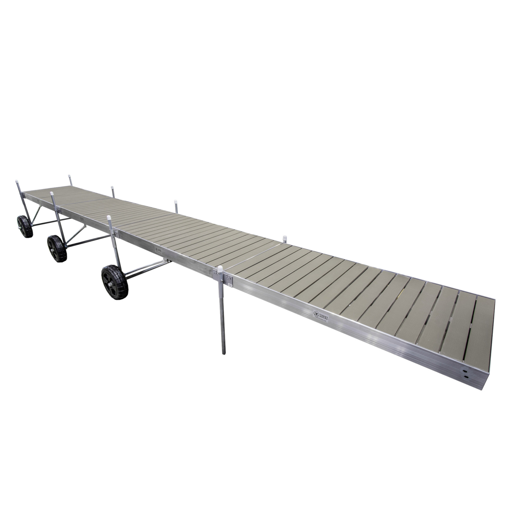 Tommy Docks, 32ft. Roll-In-Dock Gray Composite, Length 96 in, Width 48 in, Model# TD-50810